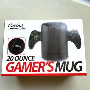 Cucina Vita 20 Oz Ounce Gamer's Mug Level Cleared Controller Gamer Nerd Geek NEW
